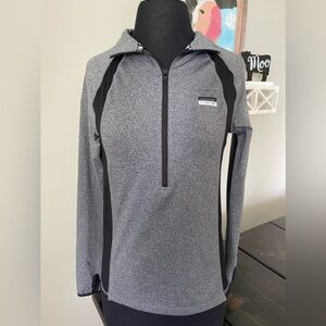 PINK Victoria’s Secret S Grey 1/2 Zip